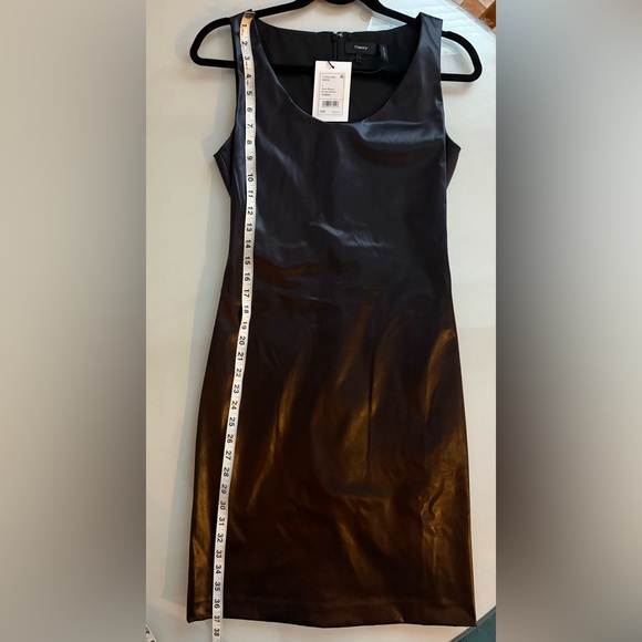 Theory Mink Brown Chintz Stretch Midi Dress - Picture 3 of 5